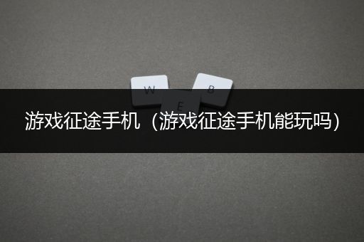 游戏征途手机（游戏征途手机能玩吗）